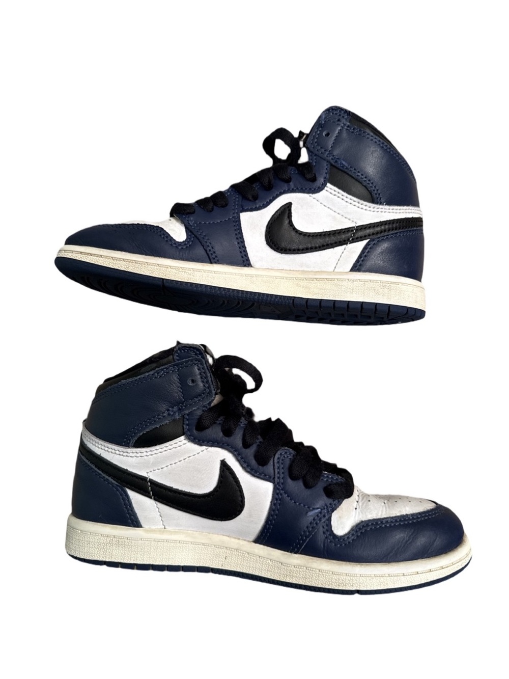 JORDAN 1 Retro High OG ‘Midnight Navy’ Sneakers sz 2 - Picture 4 of 9